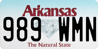 AR license plate 989WMN