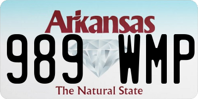 AR license plate 989WMP