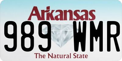 AR license plate 989WMR