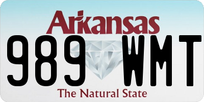 AR license plate 989WMT