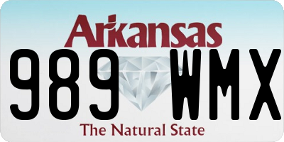 AR license plate 989WMX