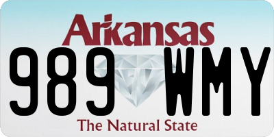 AR license plate 989WMY