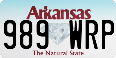 AR license plate 989WRP