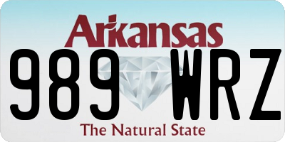 AR license plate 989WRZ