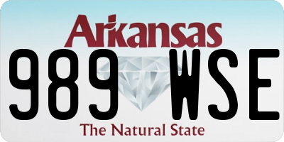 AR license plate 989WSE
