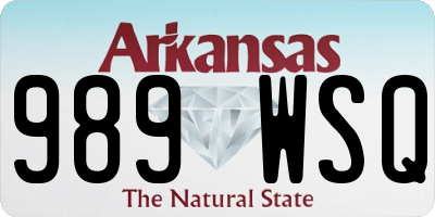 AR license plate 989WSQ