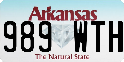 AR license plate 989WTH
