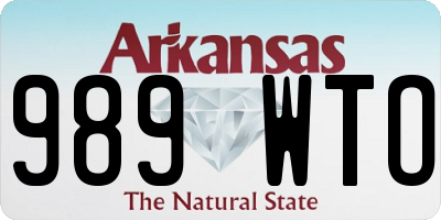 AR license plate 989WTO