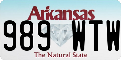 AR license plate 989WTW