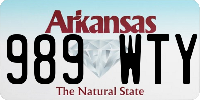AR license plate 989WTY