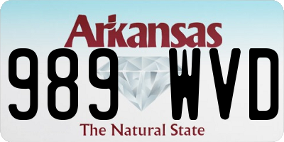 AR license plate 989WVD