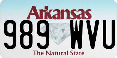 AR license plate 989WVU