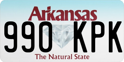 AR license plate 990KPK