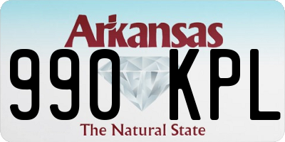 AR license plate 990KPL