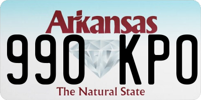 AR license plate 990KPO