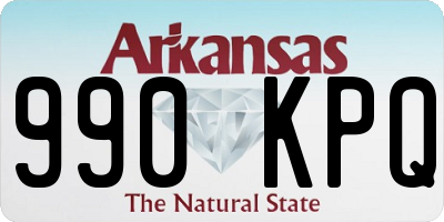 AR license plate 990KPQ