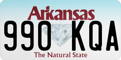 AR license plate 990KQA