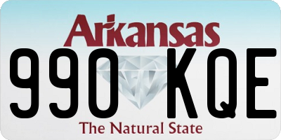 AR license plate 990KQE
