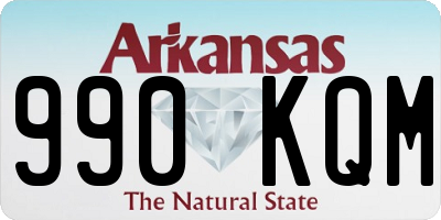 AR license plate 990KQM