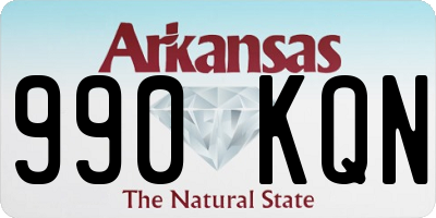 AR license plate 990KQN
