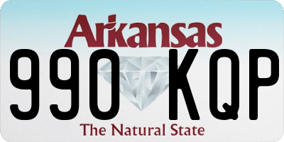 AR license plate 990KQP