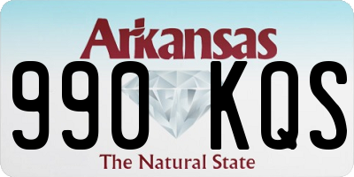AR license plate 990KQS