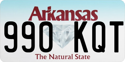 AR license plate 990KQT