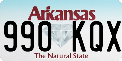 AR license plate 990KQX