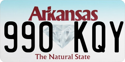 AR license plate 990KQY