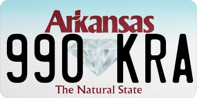 AR license plate 990KRA