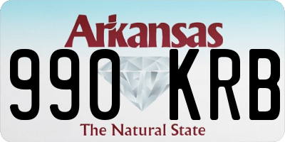 AR license plate 990KRB