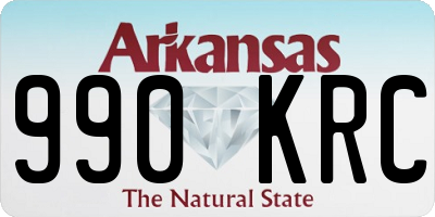 AR license plate 990KRC