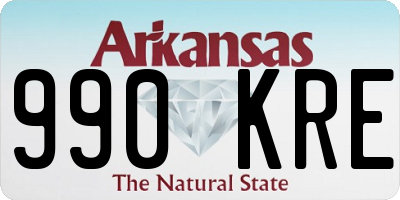 AR license plate 990KRE