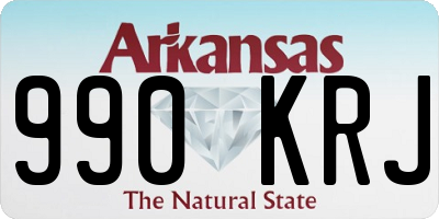 AR license plate 990KRJ