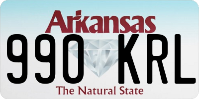 AR license plate 990KRL