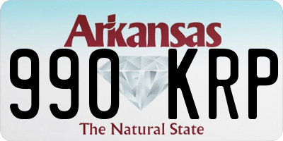 AR license plate 990KRP