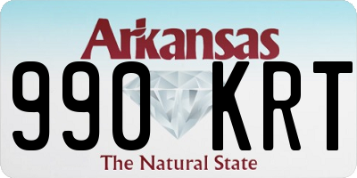 AR license plate 990KRT