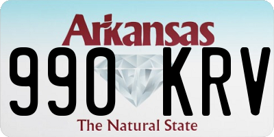 AR license plate 990KRV