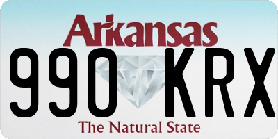 AR license plate 990KRX