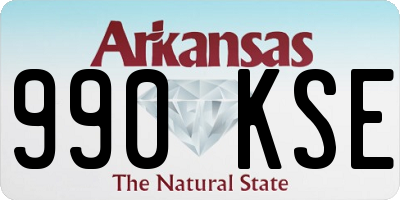 AR license plate 990KSE
