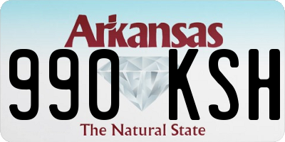 AR license plate 990KSH