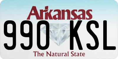 AR license plate 990KSL