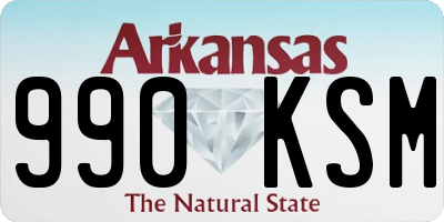 AR license plate 990KSM