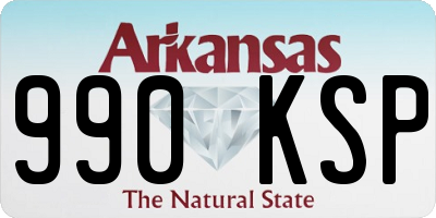 AR license plate 990KSP