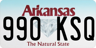 AR license plate 990KSQ