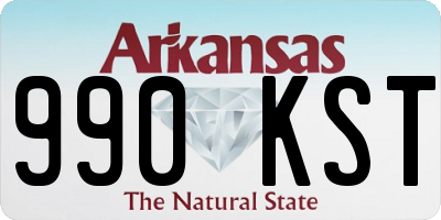 AR license plate 990KST