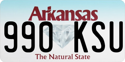 AR license plate 990KSU