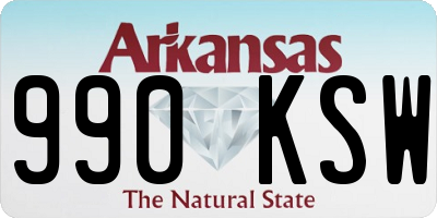 AR license plate 990KSW