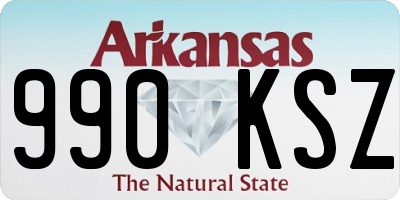 AR license plate 990KSZ