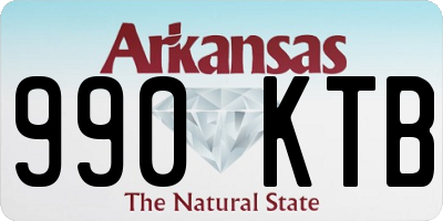 AR license plate 990KTB